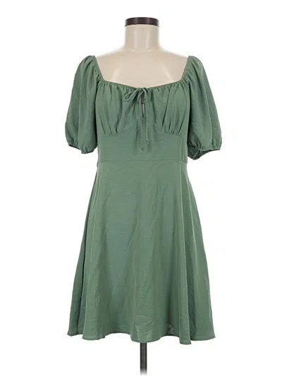 Pre-owned Inspired Hearts Casual Dress In Green