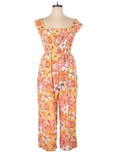 Pre-owned Inspired Hearts Jumpsuit In Orange