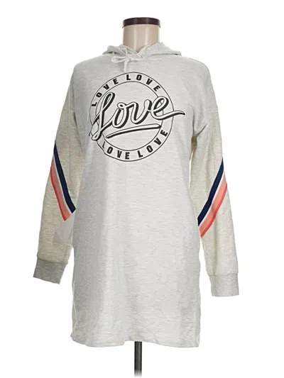Pre-owned Inspired Hearts Pullover Hoodie In Silver