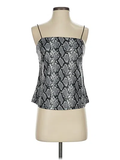 Pre-owned Inspired Hearts Sleeveless Top Silver Halter Neckline Tops