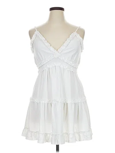 Pre-owned Inspired Hearts Sleeveless Top White Sweetheart Neckline Tops
