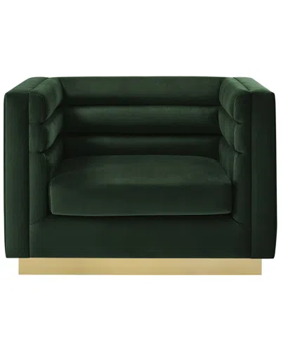 Inspired Home Aja Club Chair In Green