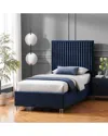 Inspired Home Alyah Platform Bed In Blue