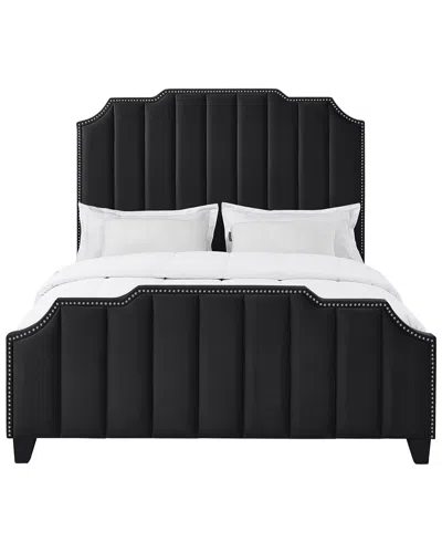 Inspired Home Alyce Platform Bed In Blue