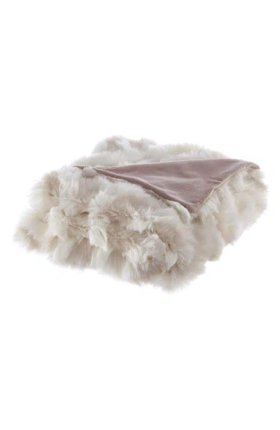 Inspired Home Animal Print Faux Fur Throw Blanket In Multi