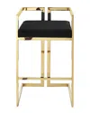 Inspired Home Ayah Bar Stool In Black