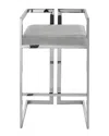 Inspired Home Ayah Bar Stool In Grey