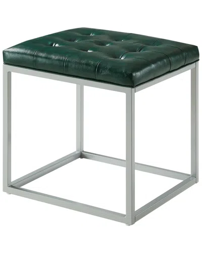 Inspired Home Dnu  Newton Ottoman In Green