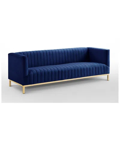 Inspired Home Dnu  Sean Sofa In Blue