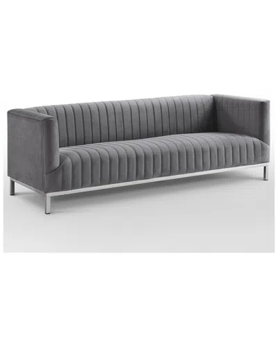 Inspired Home Dnu  Sean Sofa In Grey