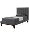 Inspired Home Fabrizio Linen Platform Bed