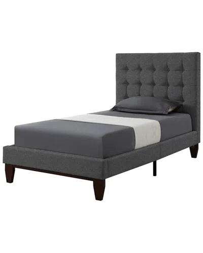 Inspired Home Fabrizio Linen Platform Bed