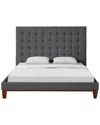 Inspired Home Fabrizio Platform Bed In Grey