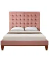 Inspired Home Fabrizio Platform Bed In Pink