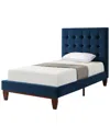 INSPIRED HOME INSPIRED HOME FABRIZIO VELVET PLATFORM BED