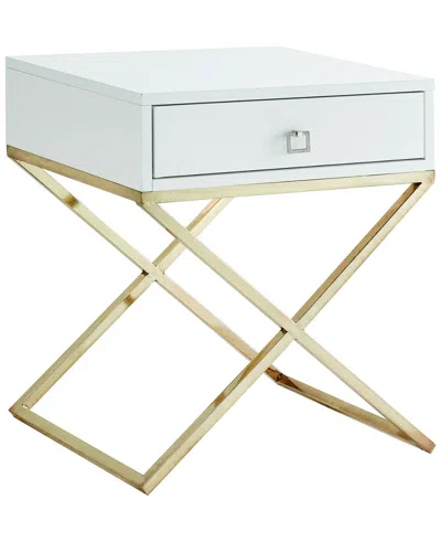 Inspired Home Gekko Side Table In White