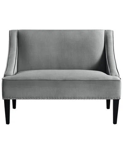 Inspired Home Janessa Bench In Grey