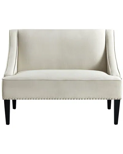 Inspired Home Janessa Bench In White