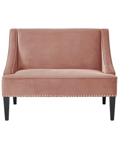 Inspired Home Janessa Blush Bench In Pink