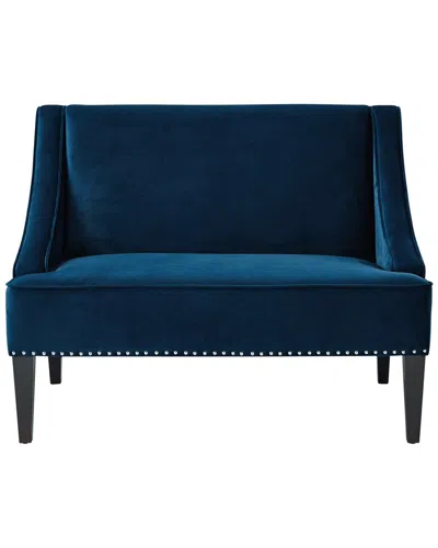 Inspired Home Janessa Navy Bench In Blue