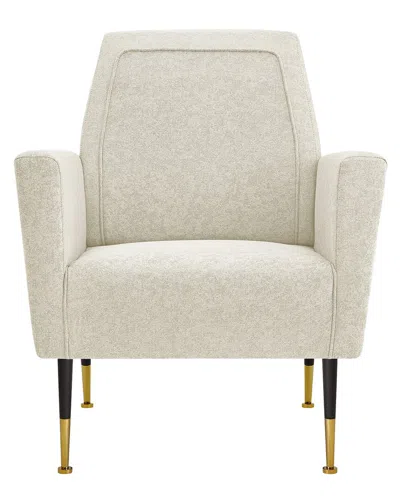 Inspired Home Jaren Accent Chair In Beige