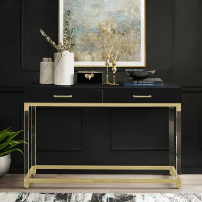 Inspired Home Jerome Console Table In Black
