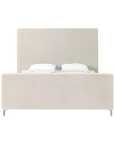 Inspired Home Kynthia Beige/chrome Platform Bed