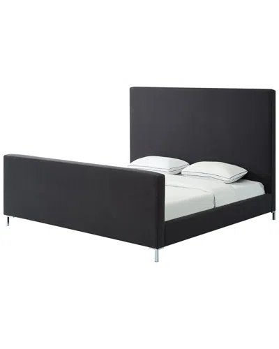 Inspired Home Kynthia Platform Bed In Grey