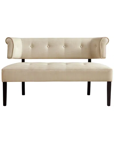 Inspired Home Livia Bench In Beige
