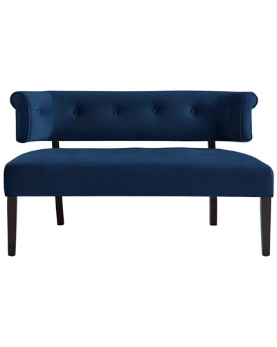 Inspired Home Livia Bench In Blue