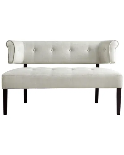 Inspired Home Livia Bench In White