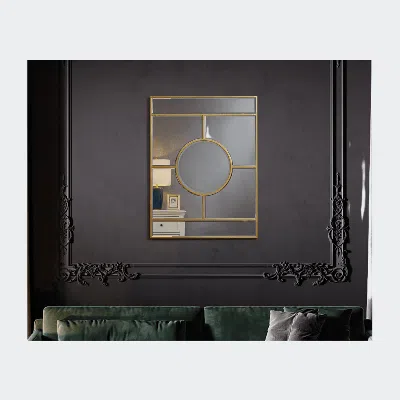 Inspired Home Maleah Wall Mirror In Gold