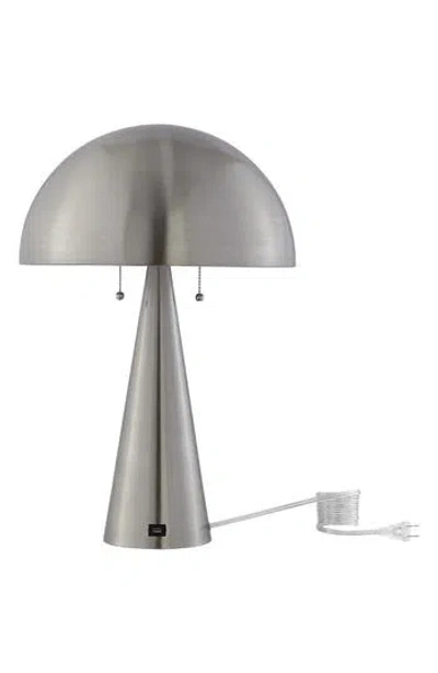 Inspired Home Mushroom Table Lamp In Gray