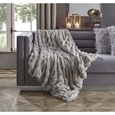 Inspired Home Noelia Knit Throw In Neutral