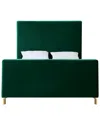 INSPIRED HOME INSPIRED HOME KYNTHIA GREEN/GOLD PLATFORM BED