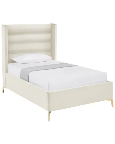 Inspired Home Rayce Upholstered Platform Bed In Neutral