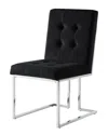 INSPIRED HOME INSPIRED HOME SET OF 2 CECILLE VELVET DINING CHAIR