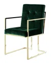 Inspired Home Cecille Velvet Dining Chair