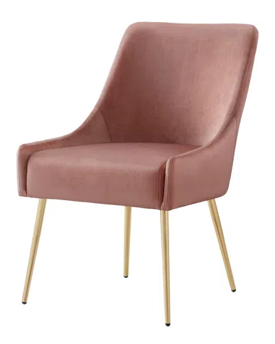 Inspired Home Set Of 2 Mazolini Velvet Dining Chair In Burgundy