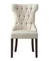 Inspired Home Set Of 2 Morgan Linen Dining Chairs