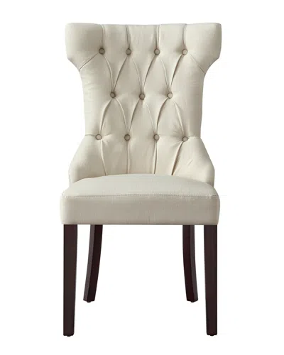 Inspired Home Set Of 2 Morgan Linen Dining Chairs