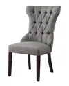 Inspired Home Set Of 2 Morgan Linen Dining Chairs
