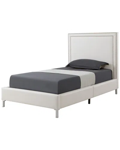 Inspired Home Valentina Platform Bed In White