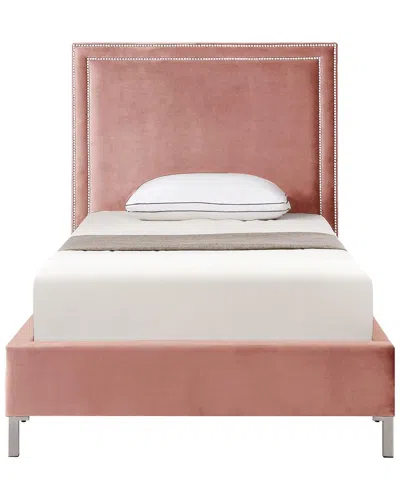 Inspired Home Valentina Platform Bed In Pink