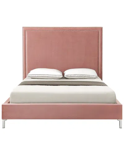 Inspired Home Valentina Platform Bed In Pink