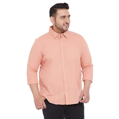 Instafab Plus Men Flat Collar Solid Full Sleeve Shirt In Green