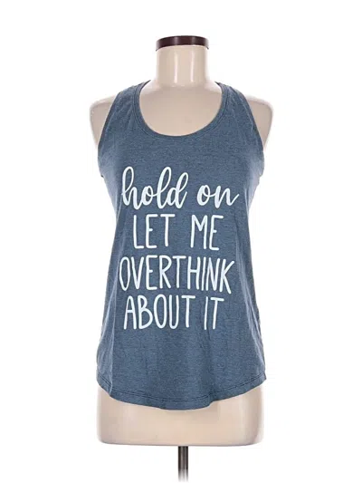 Pre-owned Instant Message Active Tank Top In Blue