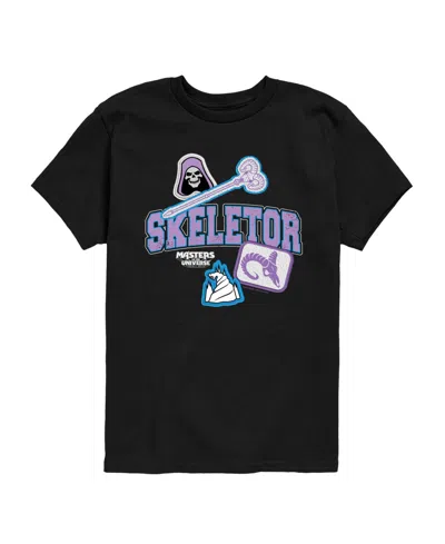 Instant Message Kids' Boys' 8-20 Masters Of The Universe Skeletor Colligiate Short-sleeve Graphic T-shirt In Black