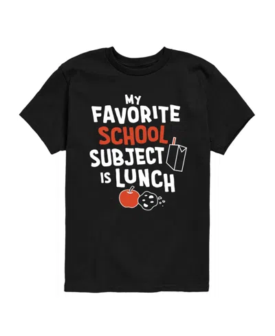 Instant Message Kids' Boys' 8-20 My Favorite School Subject Is Lunch Short-sleeve Graphic T-shirt In Black