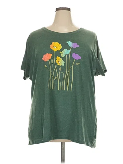 Pre-owned Instant Message Short Sleeve T-shirt In Green